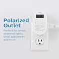 thumbnail image 5 of Philips Plug In Digital Timer 24 Hour Battery Backup Indoor SPC1239AT, 5 of 6