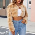 thumbnail image 6 of Wancir Womens Fuax Fur Coat Winter Warm Fluffy Faux Fur Parka Jacket Thick Plus Size Outerwear Overcoat, 6 of 9