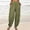 Army Green, variant on Kiplyki Leggings for Women Loose and Linen Pocket Solid Trousers Pants