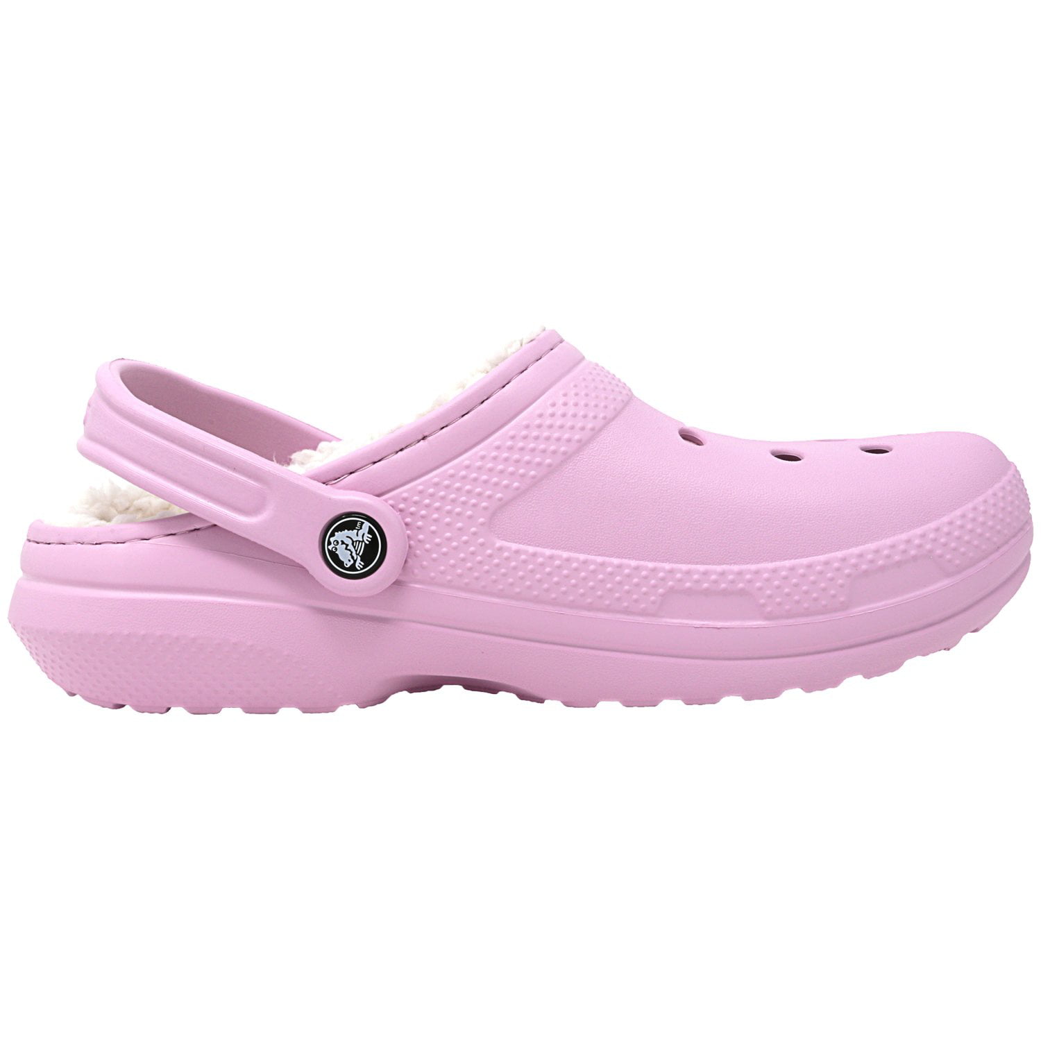 Crocs Classic Lined Clog Ballerina Pink / Oatmeal Rubber Sandal - 10M ...
