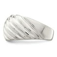 thumbnail image 6 of Auriga Fine Jewelry 925 Sterling Silver Solid Fancy Ribbed Ring for Women Size 7, 6 of 7