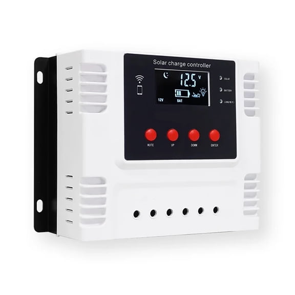 PMW Smart Solar Charge Controller With App Control For 12V/24V/48V 10A 20A 30A 40A 50A 60A ,Simple and Convenient to Set