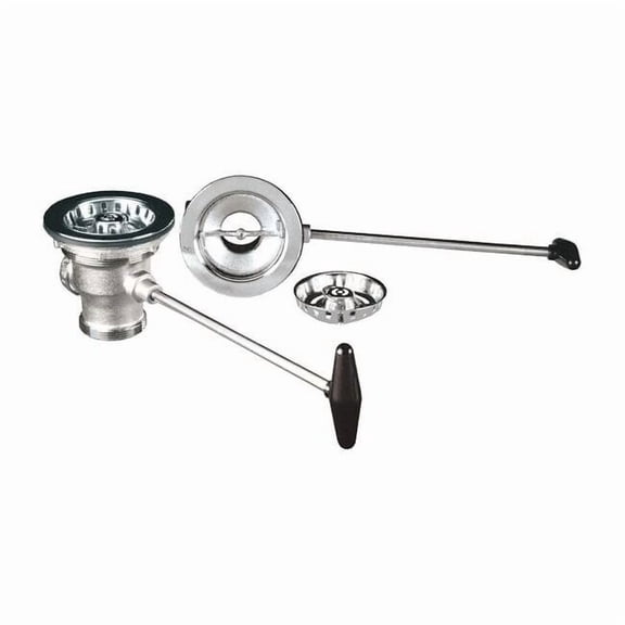 Encore Plumbing Drain Assembly,4 3/8" Dia,Nickel Bronze DBN-8000