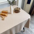 thumbnail image 4 of Apricot Square Stain Resistant Tablecloth 60 * 120cm, Leather Tablecloth Waterproof, Oil Resistant, And Washable, 4 of 5
