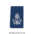thumbnail image 3 of PoyoKee Kitchen Towels, Soft Nautical Print Face Bath Towels for Bathroom, Absorbent Fast Drying Kitchen Appliances, 23" x 15" - Navy, 3 of 8