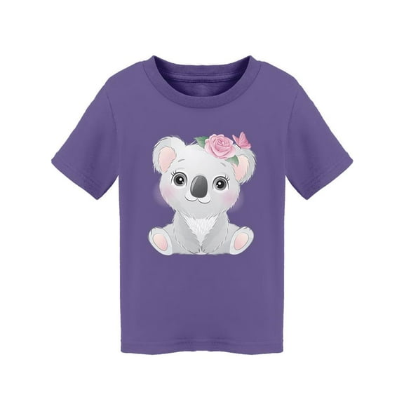 Cute Baby Koala With Flowers T-Shirt Toddler -Image by Shutterstock, 5 Toddler