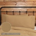thumbnail image 3 of VHC Brands Burlap Natural Bedding Accessory, King Pillow Case Set 21x40, Tan, 3 of 7