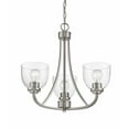 thumbnail image 4 of Z Lite 460-3-BN Ashton 3 Light Chandelier with Clear Glass, Brushed Nickel - 19.75 x 20.5 x 20.5 in., 4 of 4