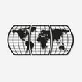 thumbnail image 2 of World Map Metal Wall Art, 2 of 6