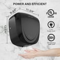thumbnail image 2 of JETWELL UL Automatic High Speed Black Stainless Steel Hand Dryer, 2 of 8