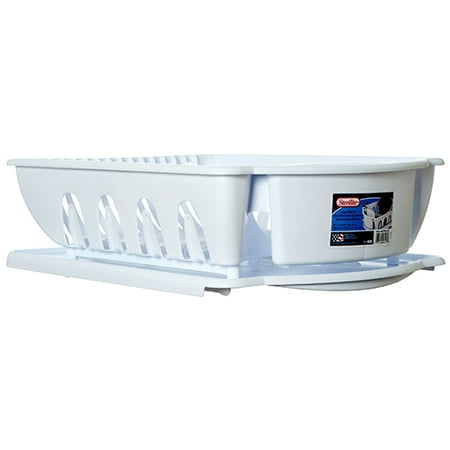 New 316642  Sterilite Sink Set 2 Pc White (6-Pack) Kitchen Utensil Cheap Wholesale Discount Bulk Kitchenware Kitchen Utensil