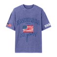 thumbnail image 3 of Youpwaven Men's 250th Anniversary USA T-Shirt, Vintage Washed America Graphic Tee, Relaxed Fit 1776-2026 Short Sleeve Patriotic Top, 3 of 5