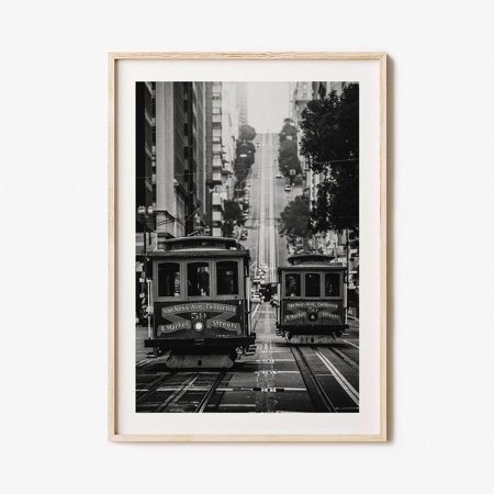 POSTER San Francisco Photo Poster Print No 1, San Francisco Black and White Art, San Francisco Wall Photography, Travel, Map Poster-UNFRAMED