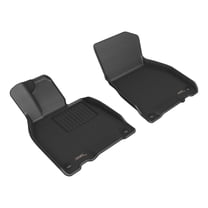 3D MAXpider Custom Fit Kagu Floor Mat (Black) Compatible with Mercedes-Benz Eqe Sedan (V295) 2023-2025 - Front Row