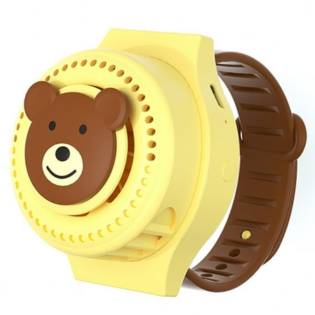 

Kids Watch Fan Leafless Fan Mini Cooler Fans Portable Silent Usb Wrist Wind Power Handheld Fan Student Cooling Fans