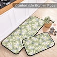 thumbnail image 6 of Nature Floral Kitchen Rug Mats 2PCS Non Slip 47" x 20" + 28" x 20" Kitchen Carpet Floor Mat Hallway Rugs Anti Fatigue Doormat Home Decor, 6 of 7