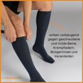 thumbnail image 4 of pares de medias de soporte, medias de viaje, medias de compresión, mujeres y hombres, calcetines de soporte hasta la rodilla, 4 of 4