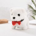thumbnail image 1 of Electronic Plush Toys Puppy-Walking, Barking, Tail Wagging, Stretching Companion Animal for Kids Toddlers（Bow tie compared to bear）, 1 of 3