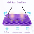 thumbnail image 2 of DUHKP ‘16.5 x 14.5" Black Gel Seat Cushion, Double Thick Office Desk Home Wheelchair for Back Hip Sciatica Tailbone Pain Sore Pressure Relief, 2 of 7