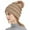 Khaki, variant on Mikilon Women Pom-Pom Warm Hat Plus Velvet and Thicken Knitted Hats Outdoorsy Functional Casual Thermal Hats