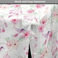thumbnail image 4 of Hummingbird Dog Crate Cover, Soft Colored Tranquil Pattern of Birds Dream Catchers Hibiscus, Easy to Use Pet Kennel Cover for Medium Large Dogs, 35" x 23" x 27", White Blush and Rose, by Ambesonne, 4 of 6