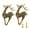 Aged Color-2PCS, variant on Metal Deer Cabinet Handle with Antler Detail, Decorative Opening Fitting for Wardrobes, Cabinets, and Furniture Drawers