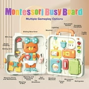 Baby Montessori Toys for 1 2 3 Year Old Toys, Busy Board Toy for Toddlers 1-3,Musical Educational Toys,Learning Toys for Toddlers 1-3,Christmas & Birthday Gift for Kids