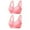 Pink, variant on Jacenvly Sleep Bras for Women Solid Casual Fashion Womens Bralettes Woman'S Color Hollow Out Perspective Bra Underwear No Rims Hot Pink