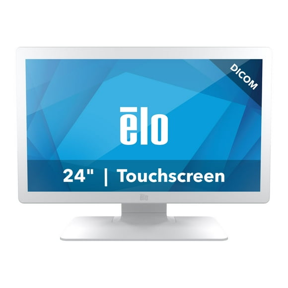 Elo 2403LM - Medical Grade - LCD monitor - 24" (23.8" viewable) - touchscreen - 1920 x 1080 Full HD (1080p) @ 60 Hz - 250 cd/m�� - 1000:1 - 15 ms - HDMI, VGA - speakers - white