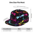 thumbnail image 6 of Uemuo Colorful Dragonflies Pattern Women's Baseball Cap,Straight Brim Hat,Golf Dad Hat,Travel Hat,Sun Protection Cap,Everyday Accessory, 6 of 9
