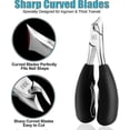 thumbnail image 2 of Professional Podiatrist Toe Nail Clippers - Thick & Ingrown Toe Nail Clippers for Men & Seniors - Super Sharp Curved Blades - Pedicure Cutters, 2 of 2