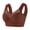 Coffee, variant on Side-Smoothing Wireless Bra, Women's Plus Size Thin-Cup Vest with Adjustable Straps & Side Support Panel, Breathable Daily Comfort Underwear, 1 PC White 48