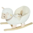thumbnail image 3 of Qaba Baby Rocking Horse, Sheep Rocking Horse for Toddlers, Plush Stuffed Ride-on Animal Rocker with Lullaby Song, 3 of 10