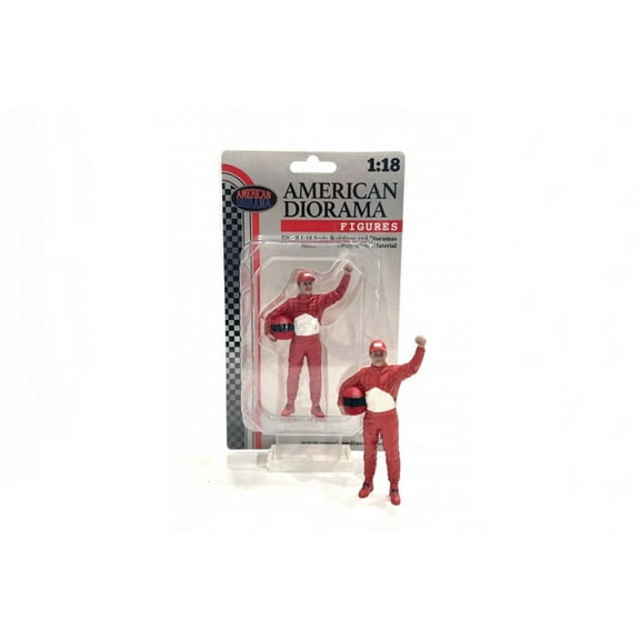 Racing Legends - The 90s Driver B, Red - American Diorama 76356 - 1/18 Scale Figurine