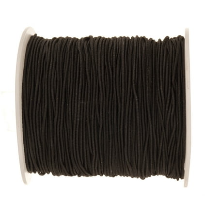 Black Bracelet Elastic Cord For Slip-On Bracelets Or Watch Bands (Best Elastic Cord For Bracelets)