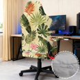 thumbnail image 5 of SCRAWLGOD Tropical Leaf Hibiscus Print Gaming Chair Cover for Dogs Stretch Non Slip Furniture Protector Washable Anti Scratch Gamer Chair Slipcover with Armrest Covers, 5 of 9