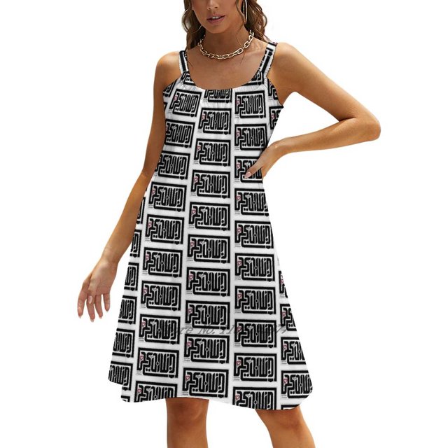 Pashutlev _ Typo _ No.2 Robe Ample avec Poches Été Sexy Col en V Imprimé Manches Courtes Simple Cœur Typographie