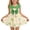 Green, variant on Vornjynx Girls Flare Dress Cute Bowknot Sleeveless Crew Neck Summer Casual Breathable Dress Yellow Size 5t