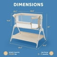 thumbnail image 3 of HARPPA 3 in 1 Baby Bedside Bassinet Sleeper, Baby Bassinet with Rocking and 5 Heights Adjustable, Beige, 3 of 7