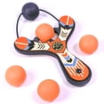 thumbnail image 4 of Mighty Fun! Mischief Maker Wooden Toy Slingshot Real Wood and Soft Foam Balls (Orange Classic), 4 of 7