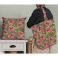 thumbnail image 5 of Soimoi Poly Georgette Fabric Leaves & Peony Floral Print Fabric by the Yard 52 Inch Wide, 5 of 5