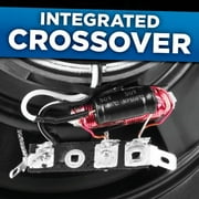 NVX NSP35 3.5 Coaxial Car Speakers 2-Way 200W Peak N-Series with 20mm Silk Dome Tweeters
