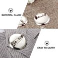 thumbnail image 3 of 100 piezas DIY accesorios de broche accesorios de fabricación de joyas Clips de base de disco redondo, 3 of 6