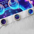 thumbnail image 4 of Homewish 3D Gamepad Player Black Out Curtains for Boy, Futuristic Glitter Stripes Curtains Pack of 2 (42x63 Each), Video Game Lover Bedroom Curtains, Window Curtains Bedroom Decor, 4 of 6
