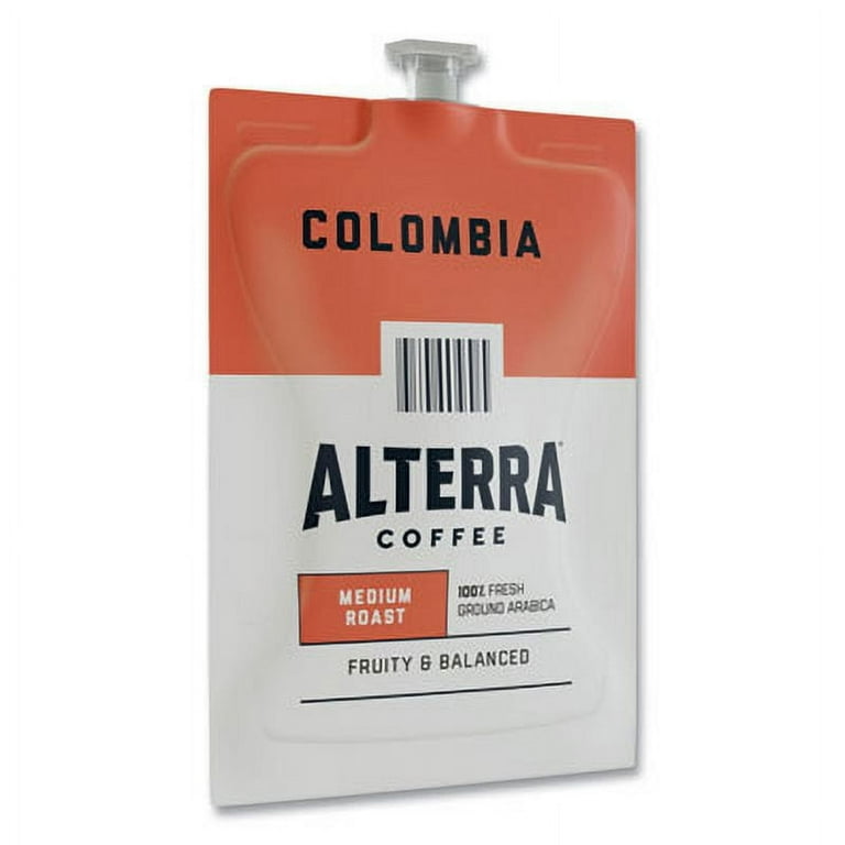 Alterra Columbia Coffee Freshpack, Columbia, 0.28 oz Pouch, 100/Carton Alterra Columbia Coffee Freshpack, Columbia, 0.28 oz Pouch, 100/Carton