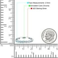 thumbnail image 4 of Half Eternity Band Marquise Round Simulated 925 Sterling Silver Size 9, 4 of 5