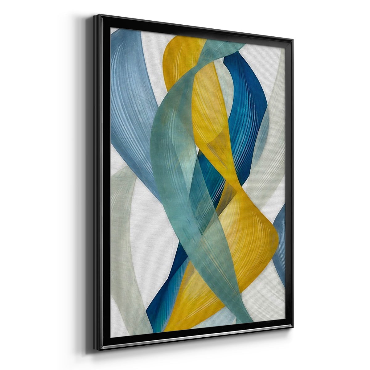 Horizontal Bands I Premium Framed Print, in Gold, Black, or Silver - Ready to Hang
