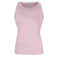 thumbnail image 5 of JULMCOMO Ribbed Knit Tank Tops for Women Crew Neck Casual Comfy Summer Tank Tops Sleeveless Stretchy Solid Slim Fit Shirts Pink S, 5 of 5