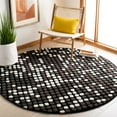 thumbnail image 2 of SAFAVIEH Soho Ryan Geometric Dotted Wool Area Rug, Black/White, 2' x 3', 2 of 9