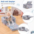 thumbnail image 2 of XIECUVA Kids Sofa 2 in 1, Toddler Couches, Toddler Chair Folding for Playroom-Extra Soft 1 Seats, Glow in The Dark, Gifts for Kids, 2 of 8